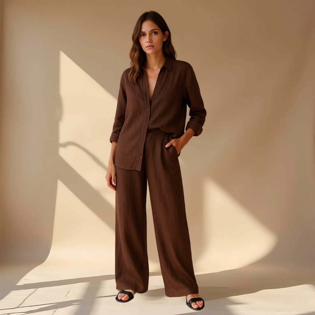 Ashley Shirt And Pants 2-Piece Set