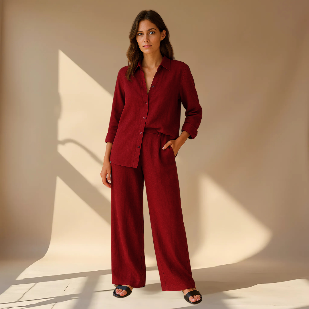 Ashley Shirt And Pants 2-Piece Set