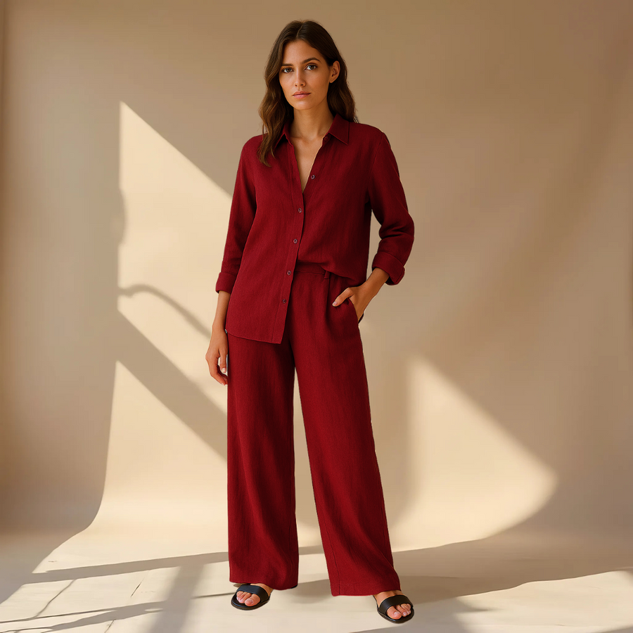 Ashley Shirt And Pants 2-Piece Set