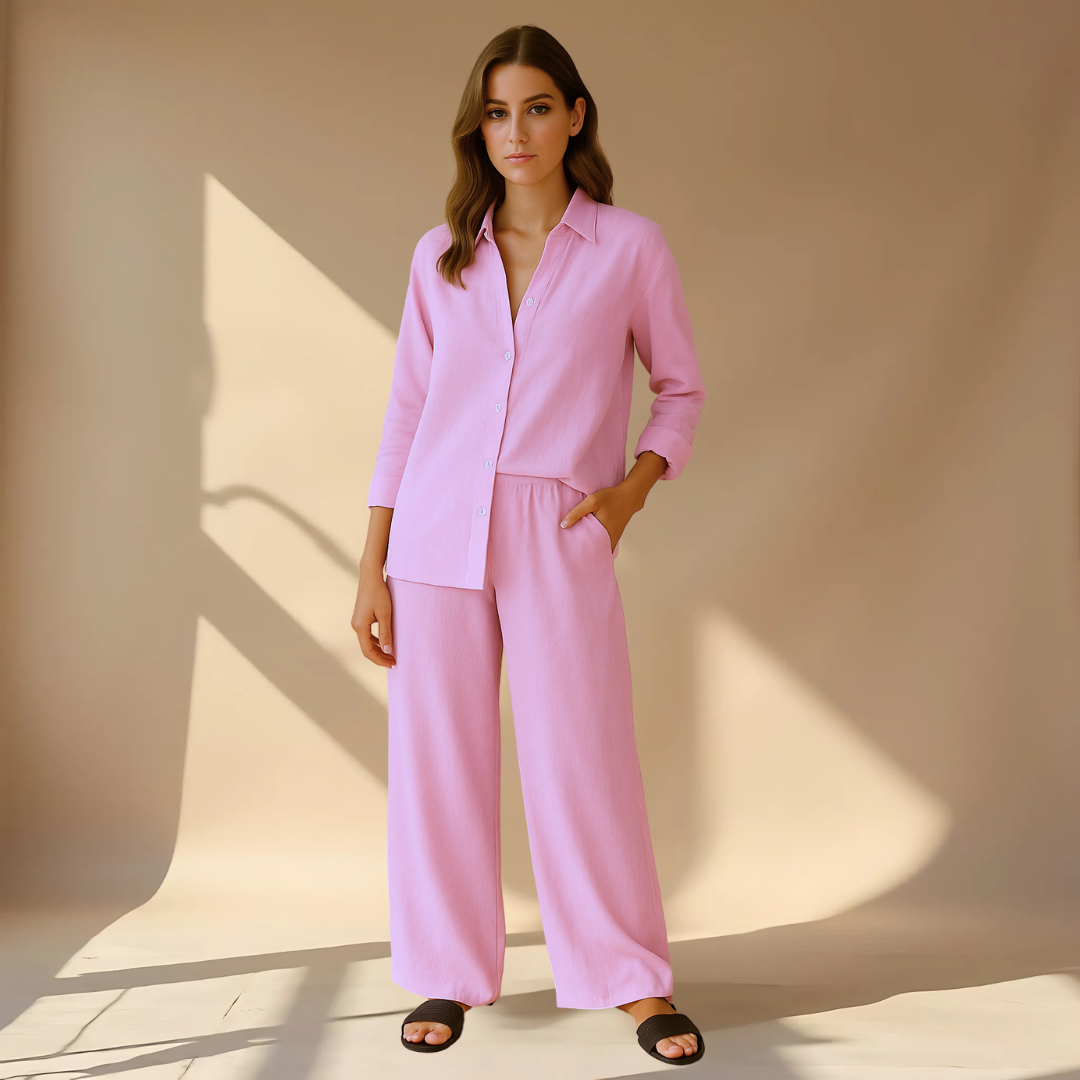 Ashley Shirt And Pants 2-Piece Set