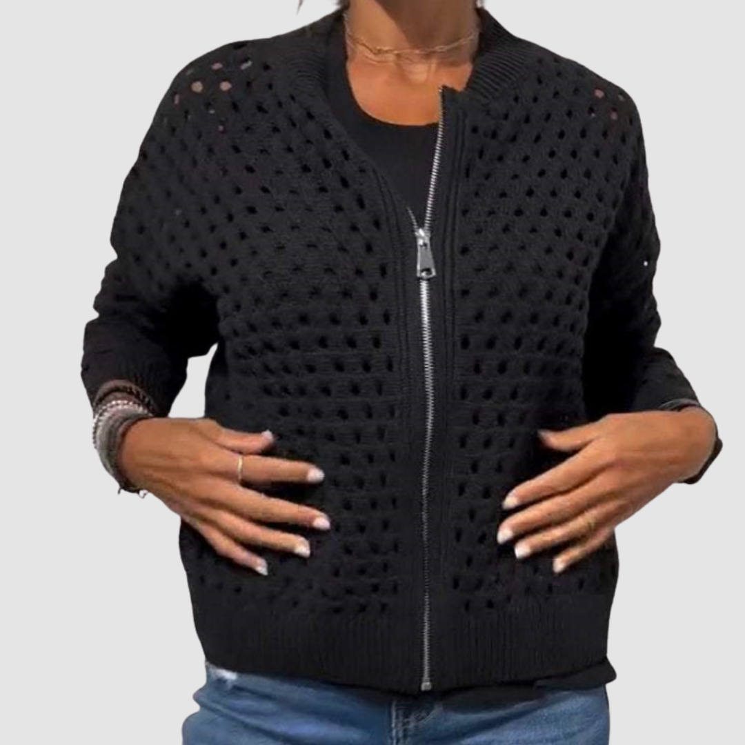 Desiree | Knitted Zip Cardigan