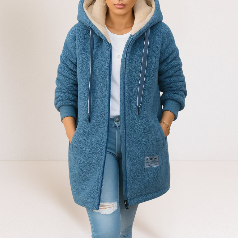 Phoebe Warm Fleece Hooded Jacket