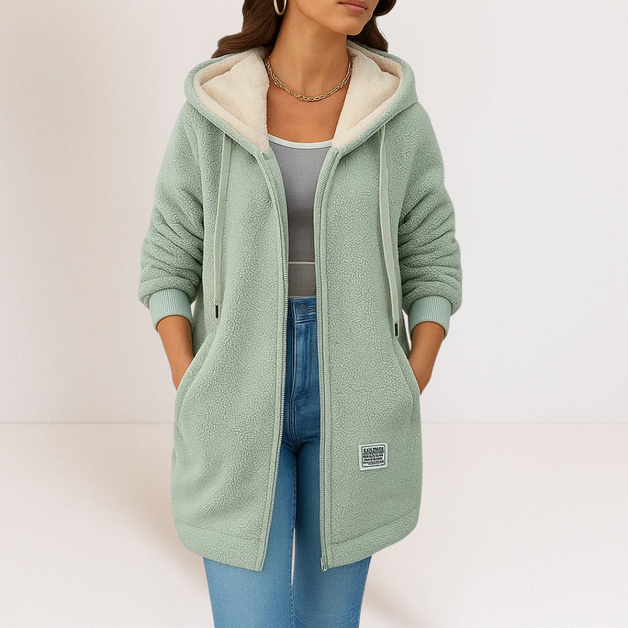 Phoebe Warm Fleece Hooded Jacket