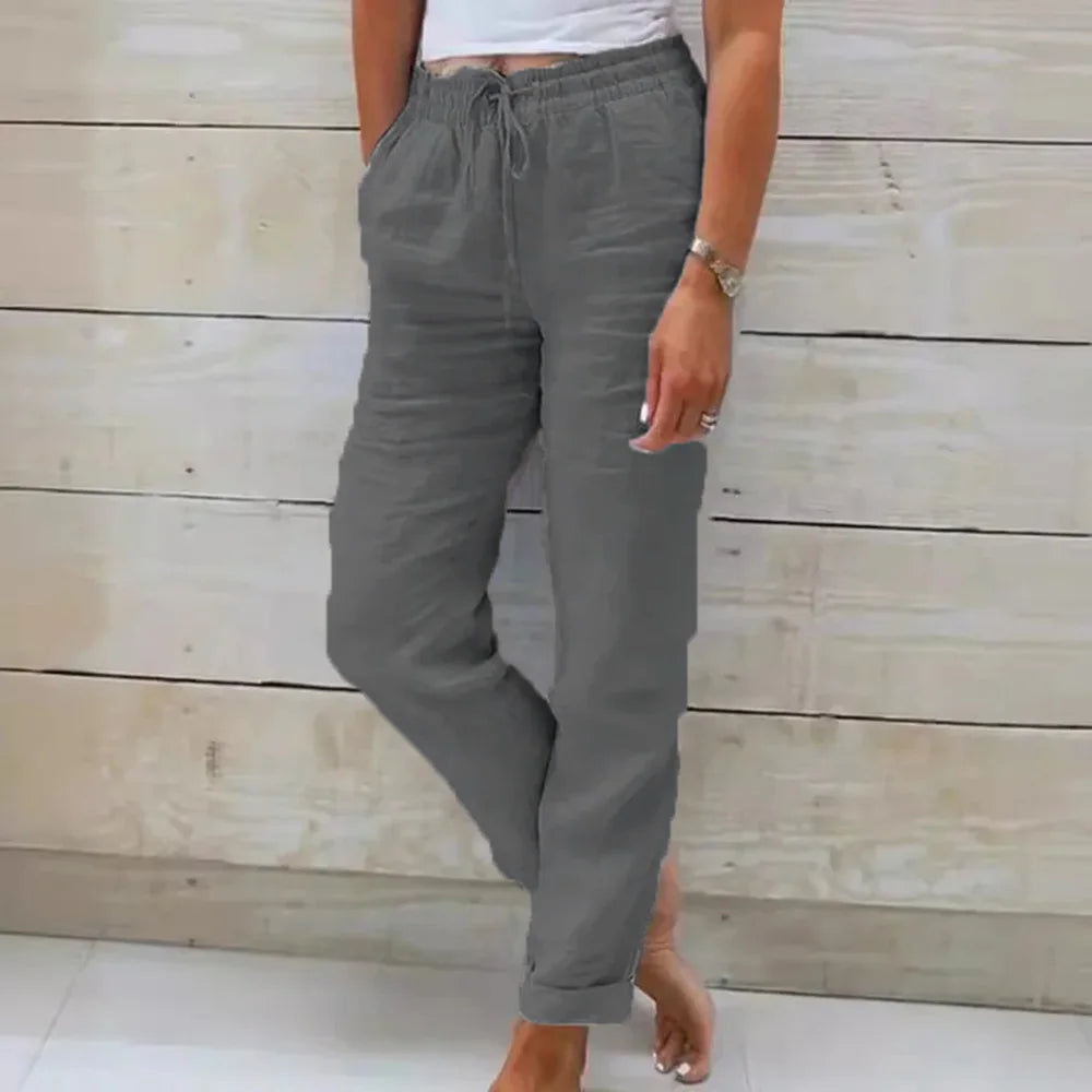 Estelle | Cotton-Linen Trousers
