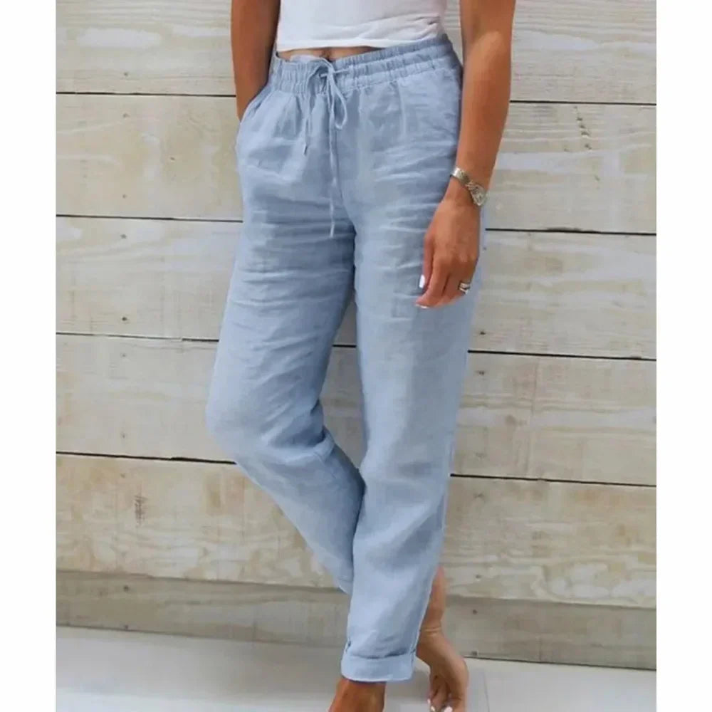 Estelle | Cotton-Linen Trousers