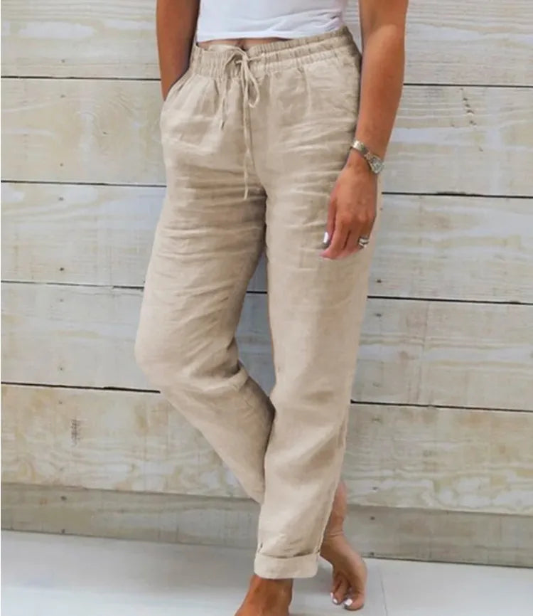 Estelle | Cotton-Linen Trousers