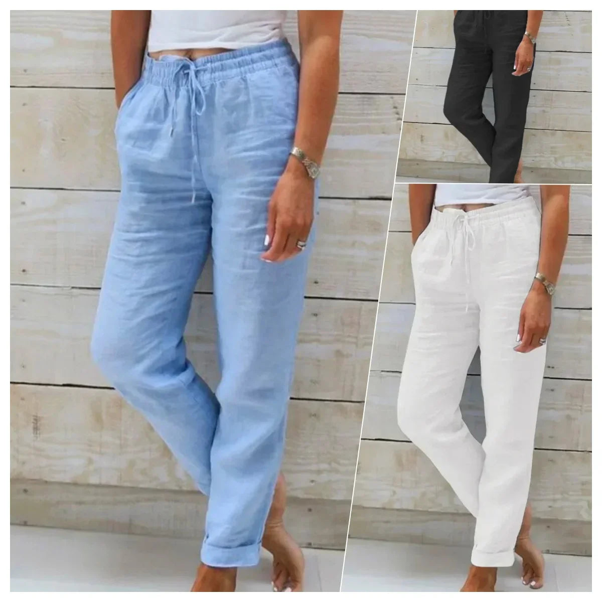 Estelle | Cotton-Linen Trousers