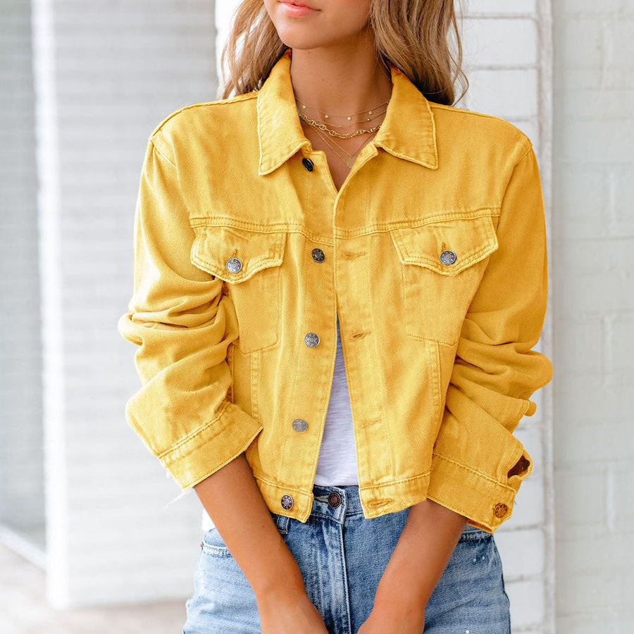 Delilah | Cropped Denim Jacket