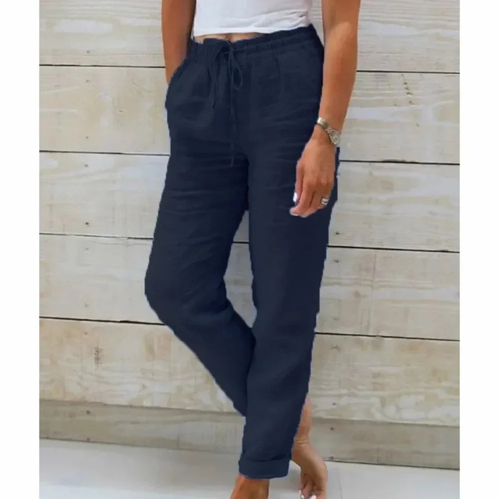 Estelle | Cotton-Linen Trousers