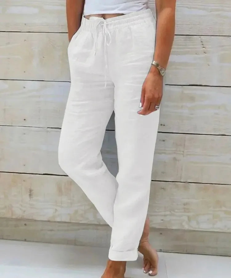Estelle | Cotton-Linen Trousers