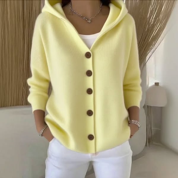 Elara | Soft Hooded Knit Cardigan