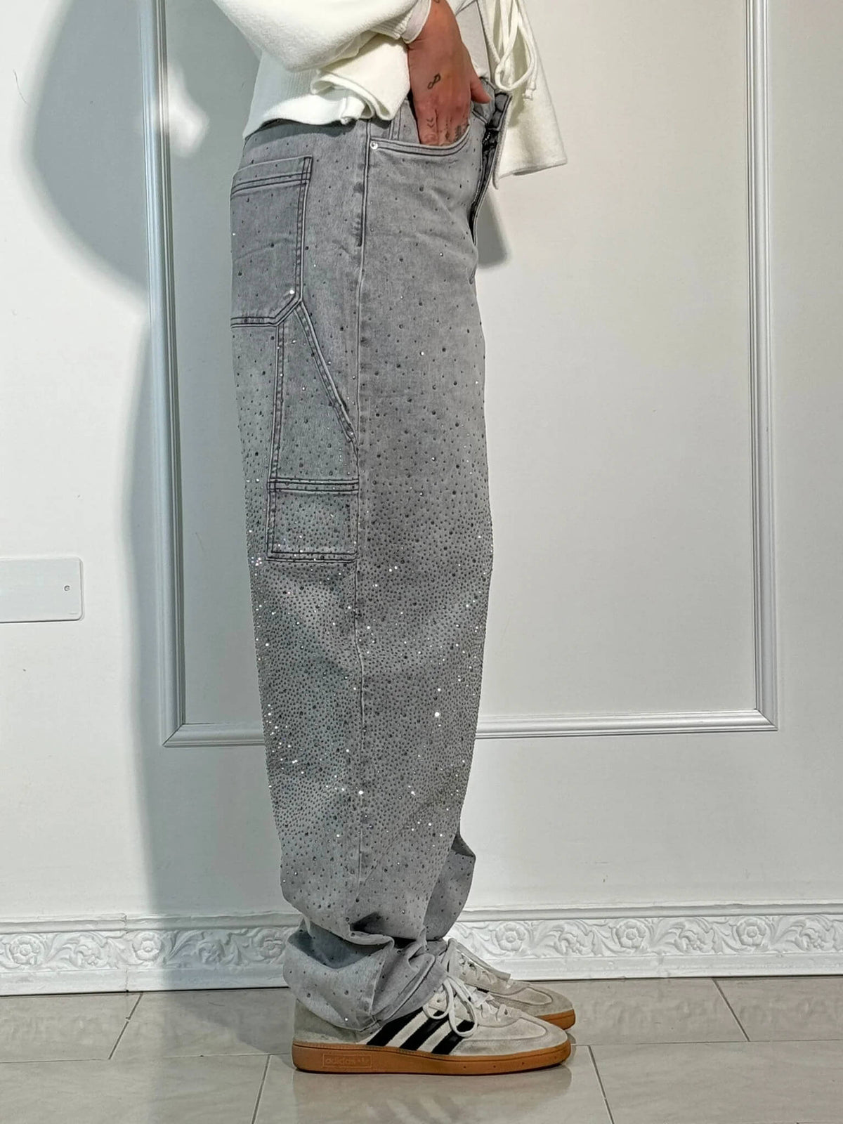 Hadley - Embellished Carpenter Jeans