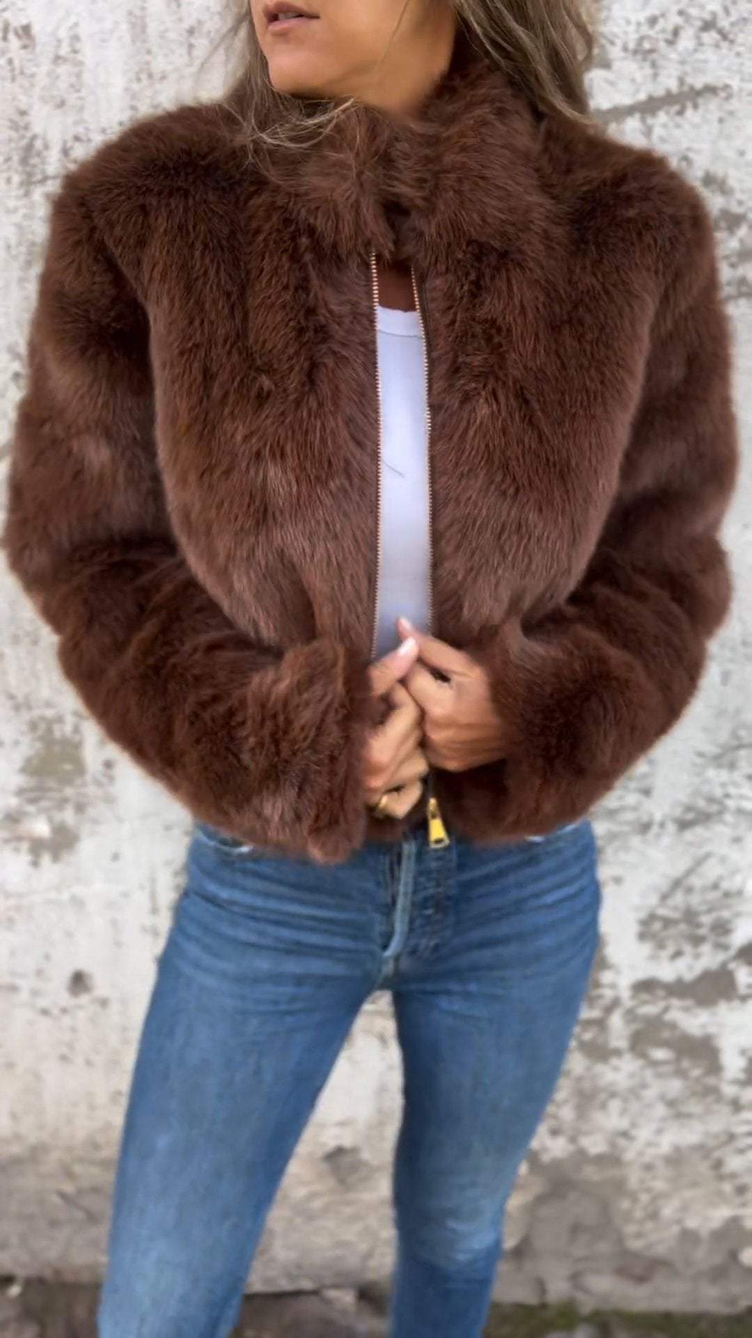 Alina | Faux Fur Jacket