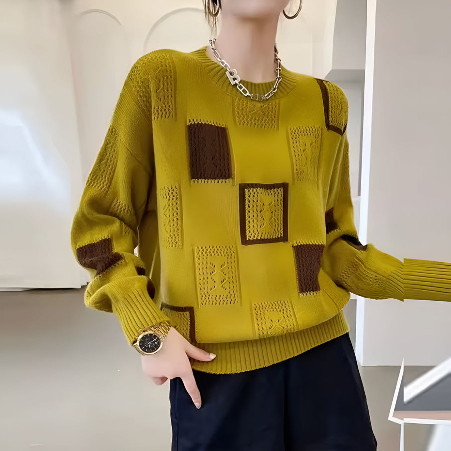 Livia | Abstract Knit Sweater