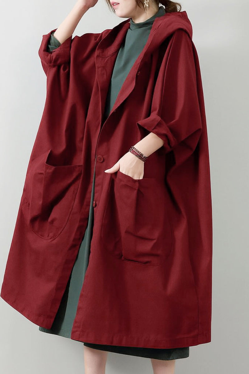 Indigo | Oversized Windbreaker Jacket