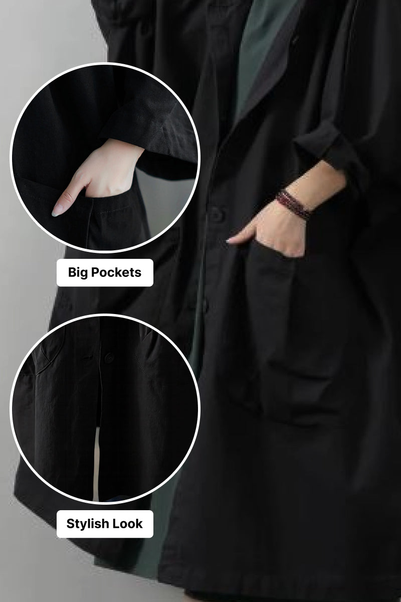 Indigo | Oversized Windbreaker Jacket
