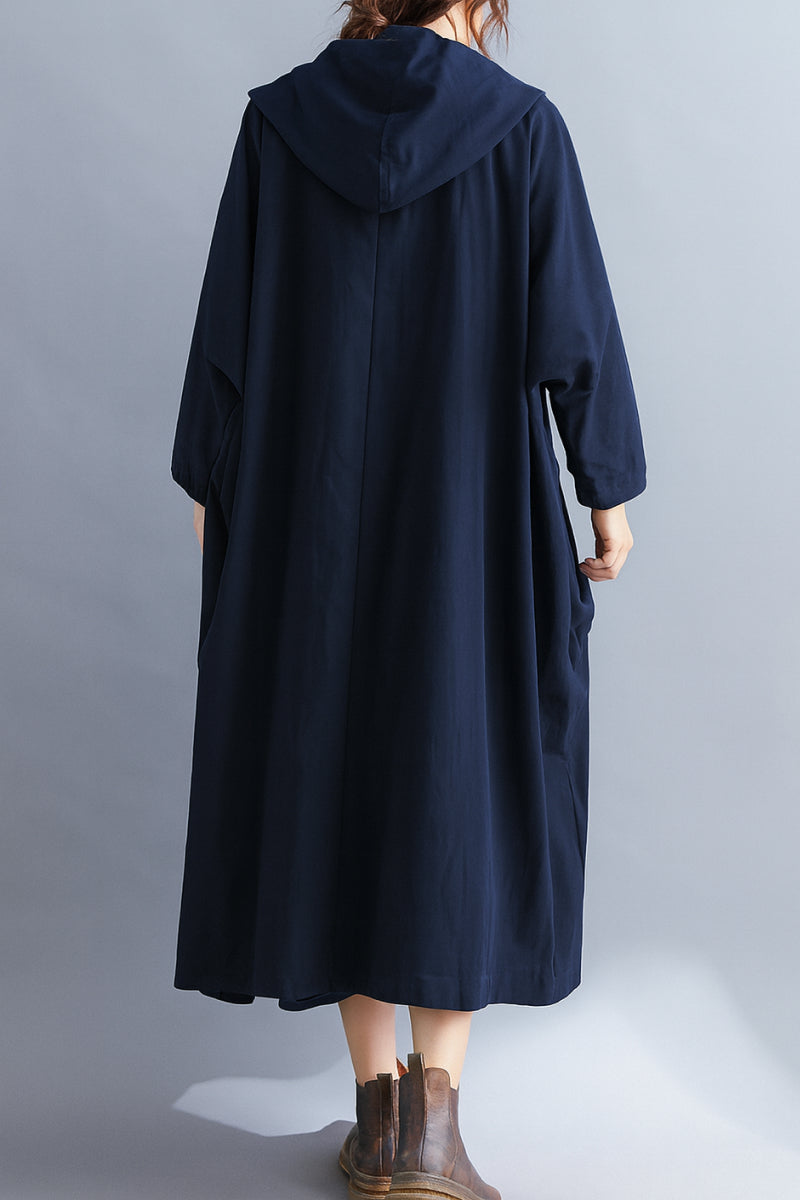 Indigo | Oversized Windbreaker Jacket