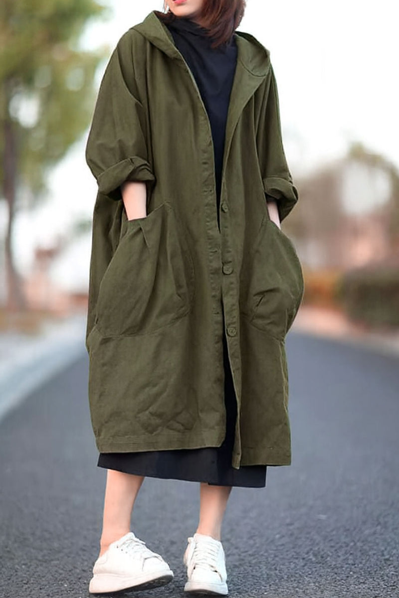 Indigo | Oversized Windbreaker Jacket